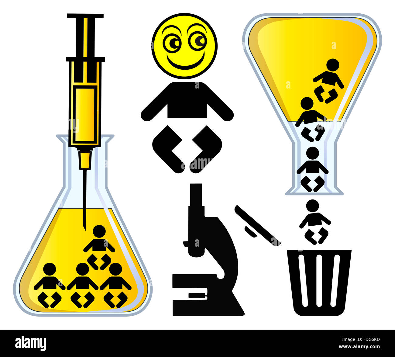 In Vitro Designer Baby. Foto Stock