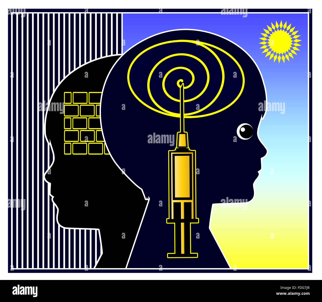 Farmaci Psicoattivi per bambini Foto Stock