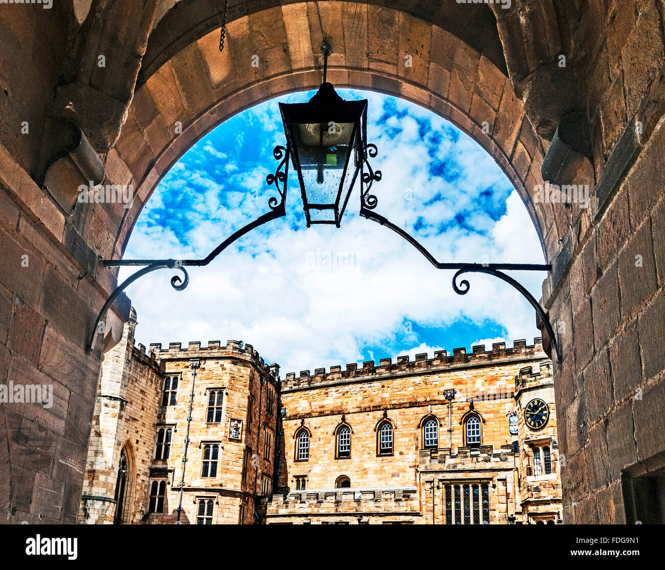 Università di Durham, situato nel castello nei pressi della cattedrale; terza università più antica in Inghilterra Foto Stock