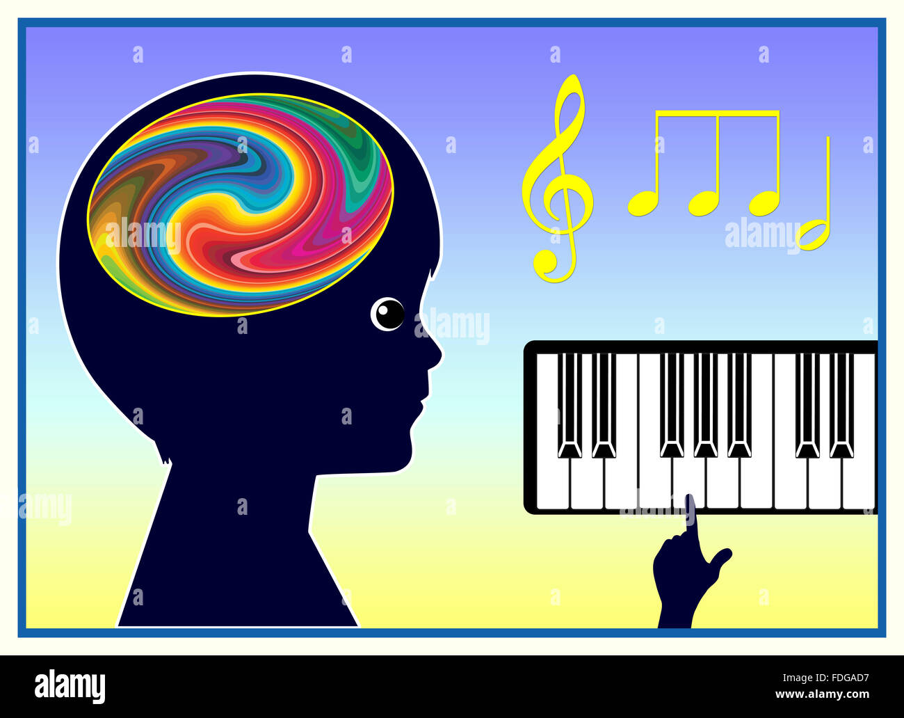 Terapia di musica Foto Stock