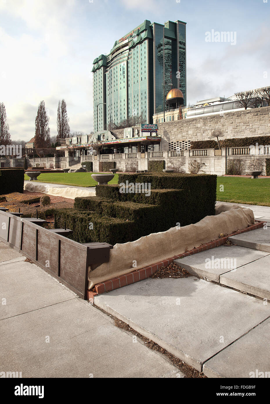 Vista delle Cascate del Niagara City, Ontario, Canada Foto Stock