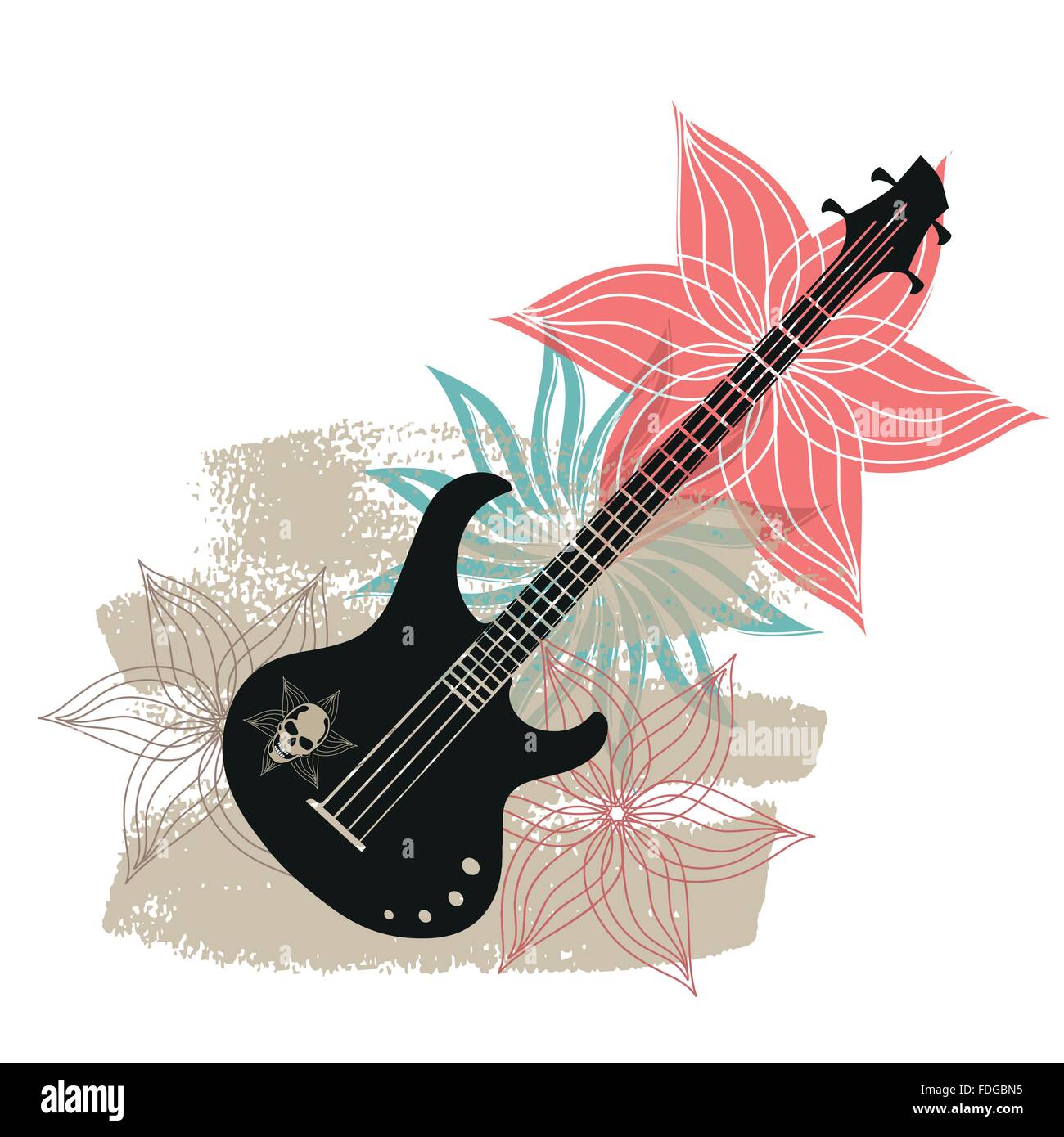 Abstract con bass su uno sfondo luminoso Illustrazione Vettoriale