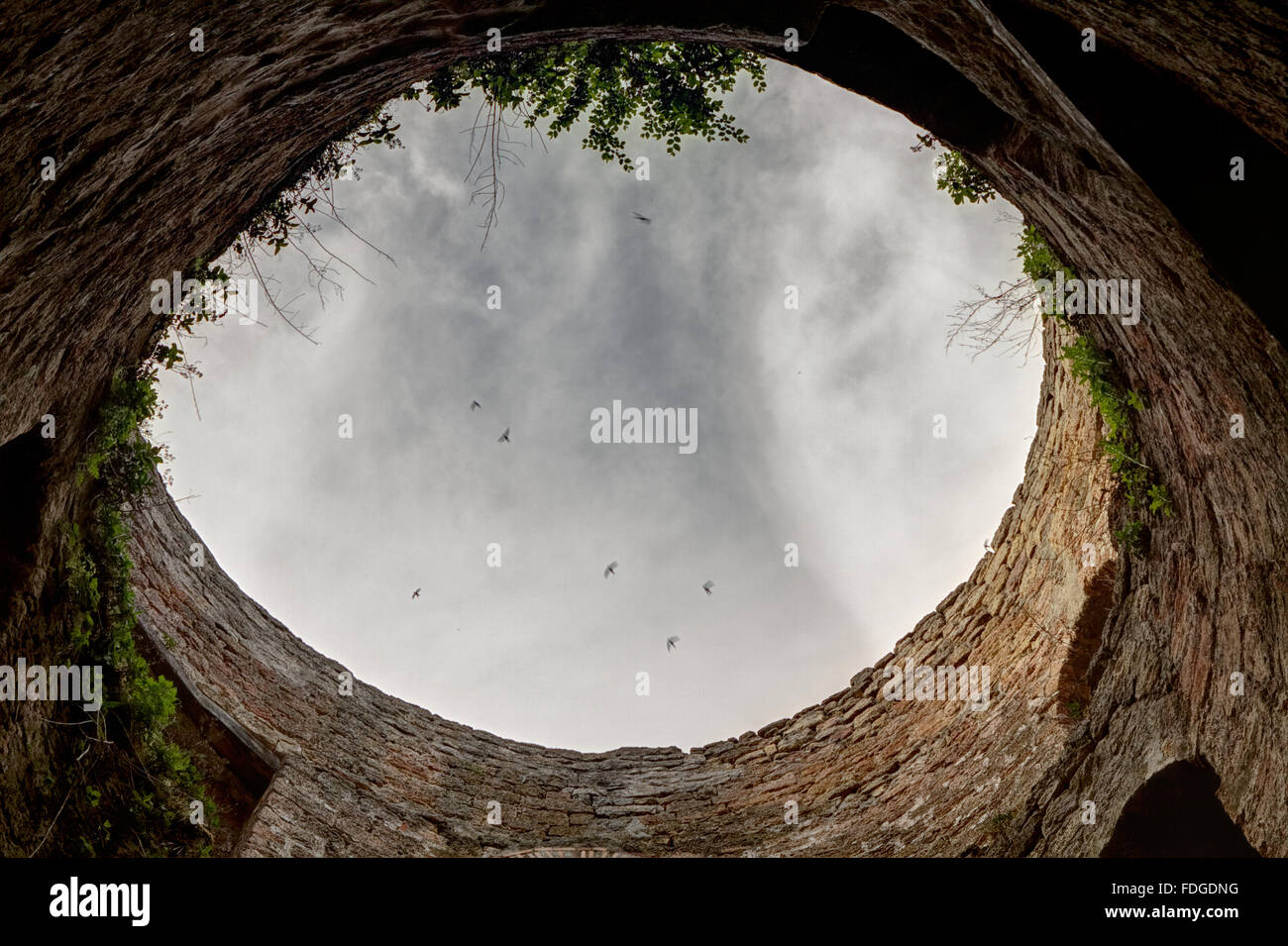 Cittadella sul Dniester estuario. Vecchia Fortezza in città Bilhorod-Dnistrovski, regione di Odessa. Il sud dell'Ucraina Foto Stock