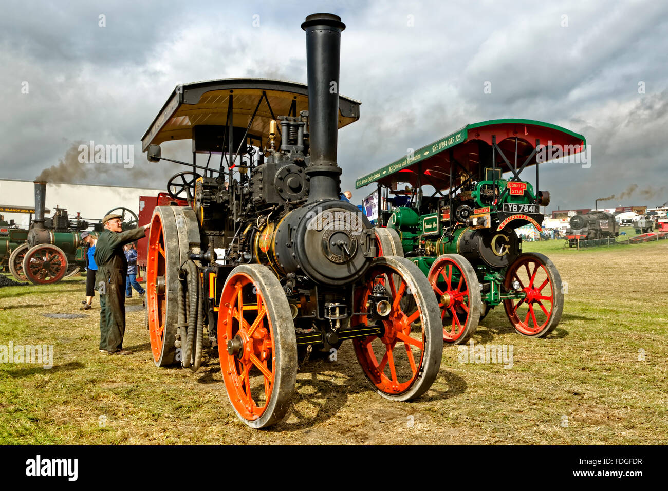 I motori a trazione a vapore al 2011 Grande Dorset Fiera a vapore a Tarrant Hinton, Dorset, Regno Unito. Foto Stock