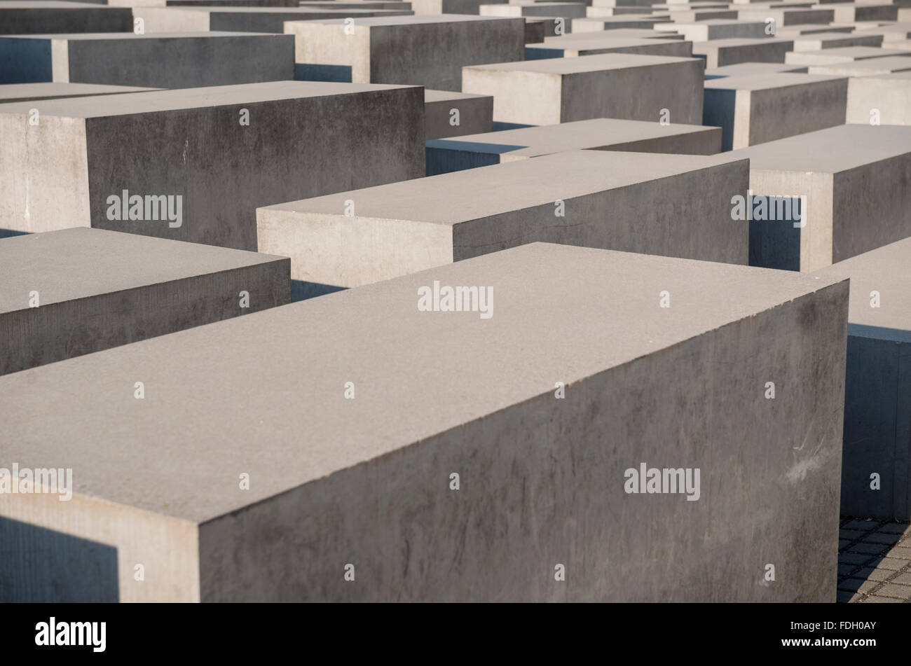 Il Memoriale dell'Olocausto a Berlino, Germania Foto Stock