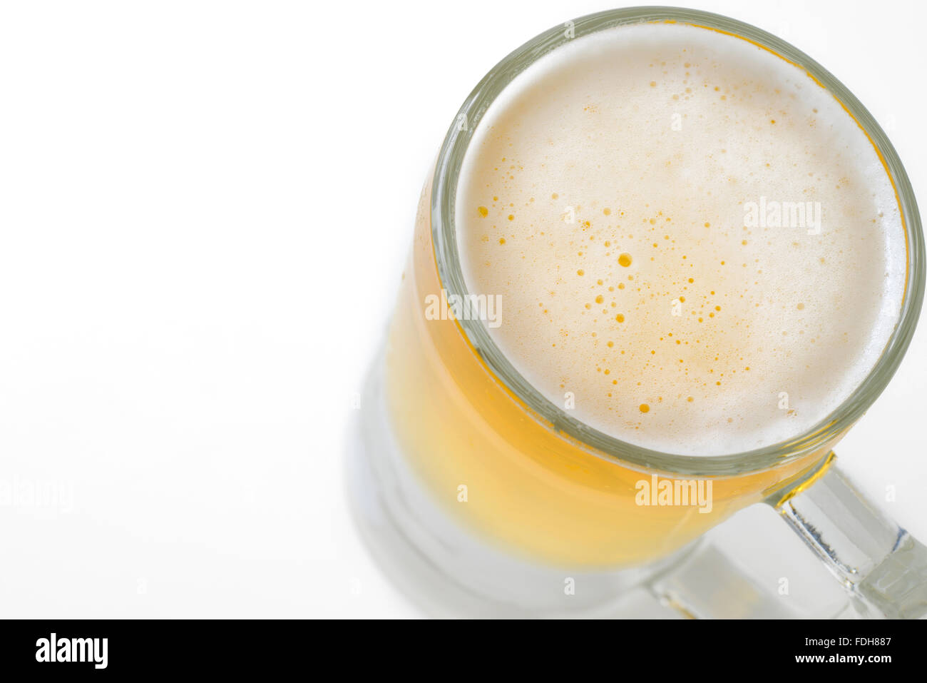 vetro di birra Foto Stock