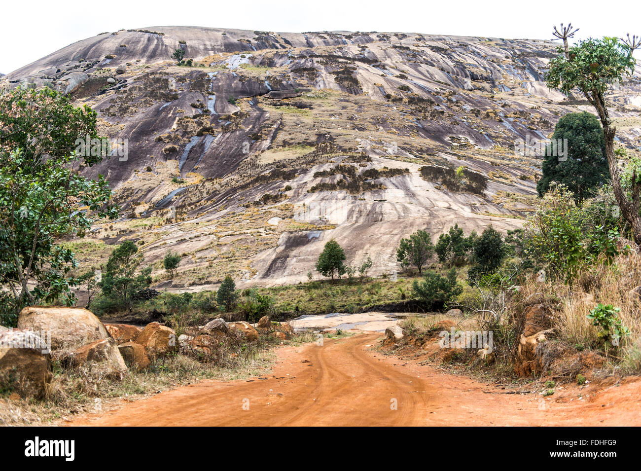 Sibebe Rock in Mbabane nello Swaziland, Africa Foto Stock