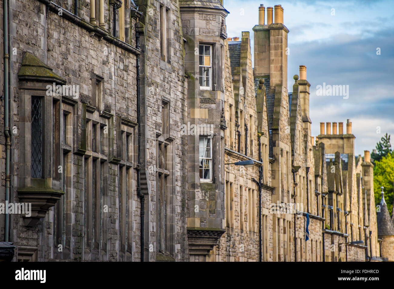 Case Street di Edimburgo in Scozia Foto Stock