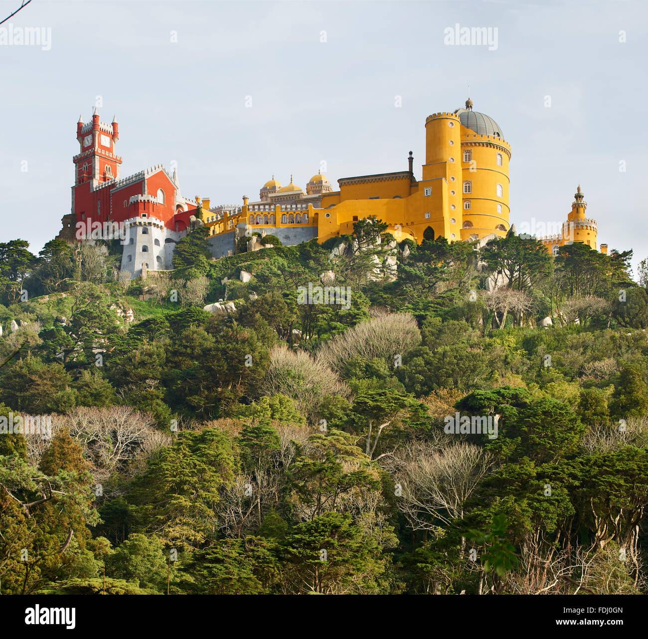 Da Pena il Palazzo Nazionale, Sintra Portogallo, Europa Foto Stock