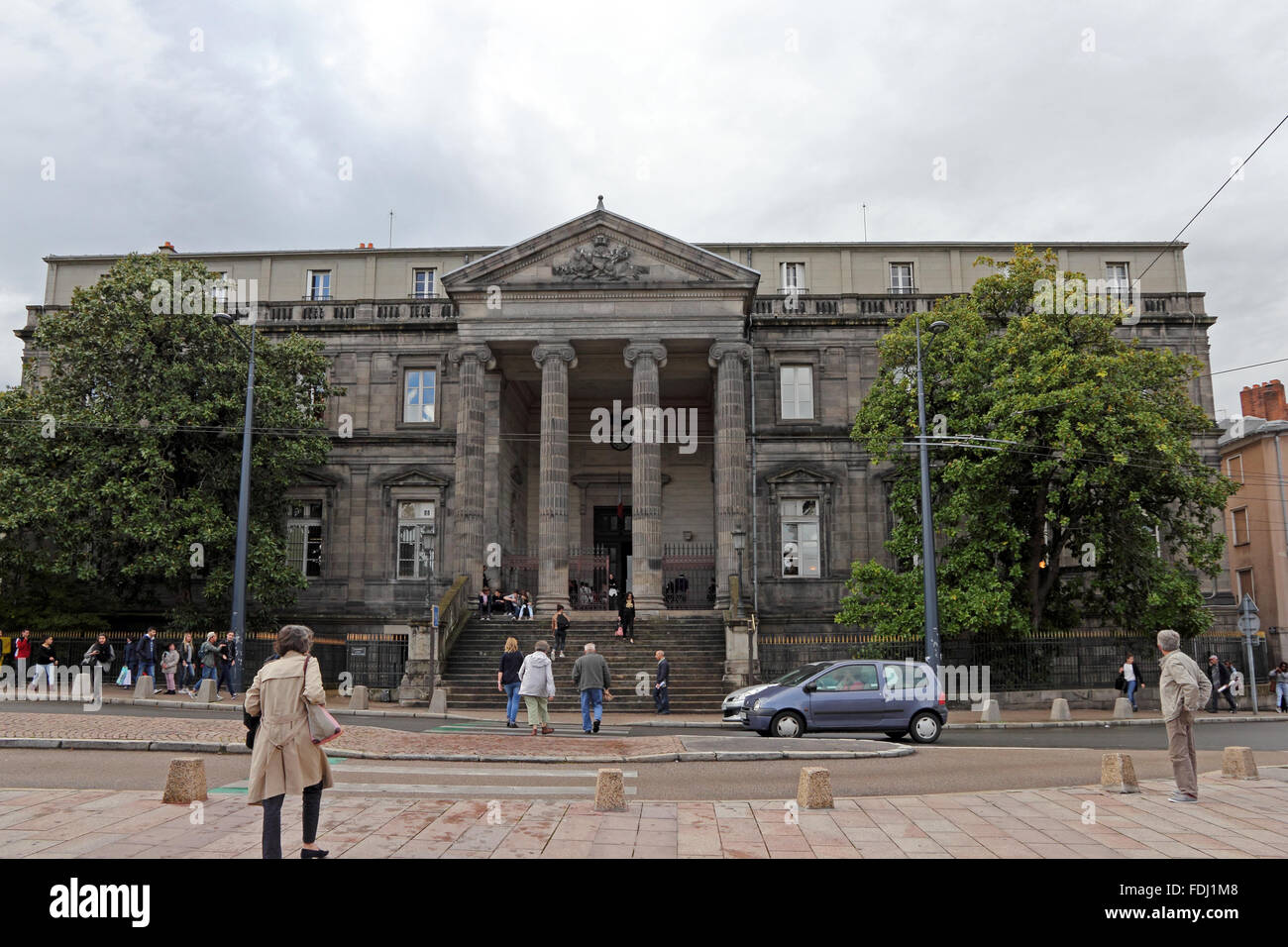 Palais de Justice e La Place d'Aine, Limoges, Francia Foto Stock