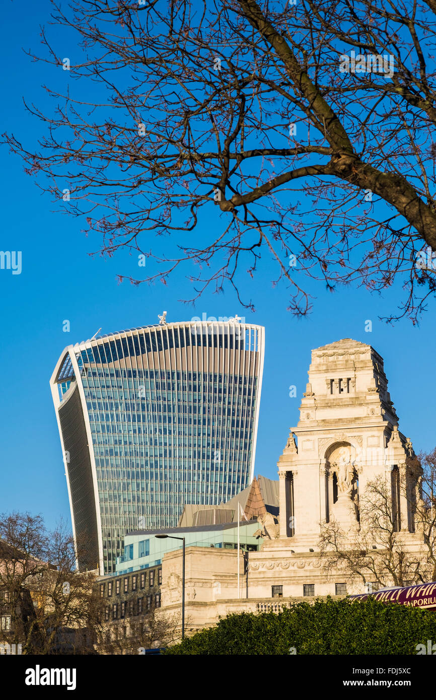 122 Fenchurch Street edificio(walkie talkie), London, England, Regno Unito Foto Stock