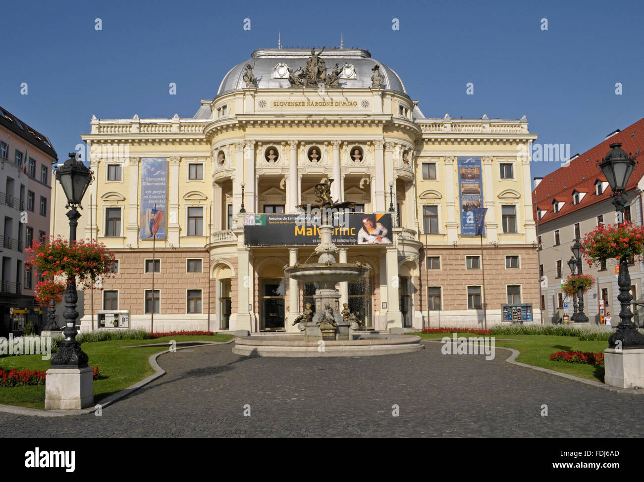 Teatro nazionale slovacco a Bratislava, in Slovacchia Foto Stock