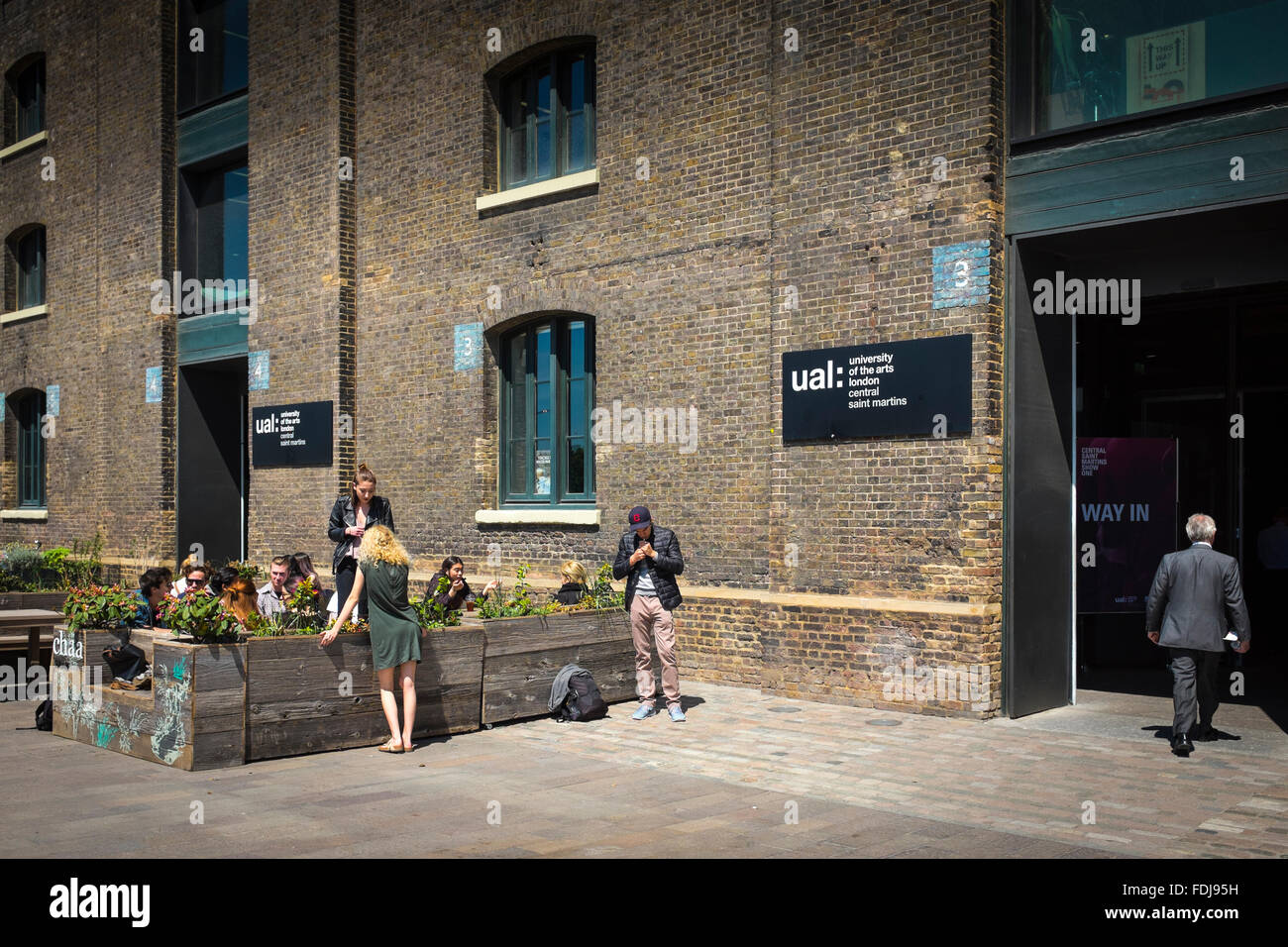 University of Arts di Londra, Central Saint Martins (nuova posizione), King's Cross, London, Regno Unito Foto Stock