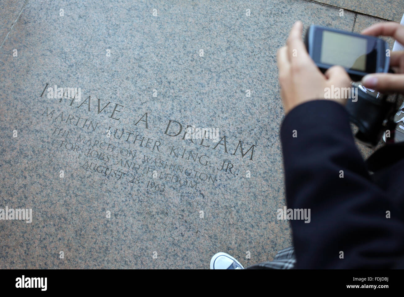 Washington, Stati Uniti d'America, io ho un sogno di Martin Luther King Foto Stock