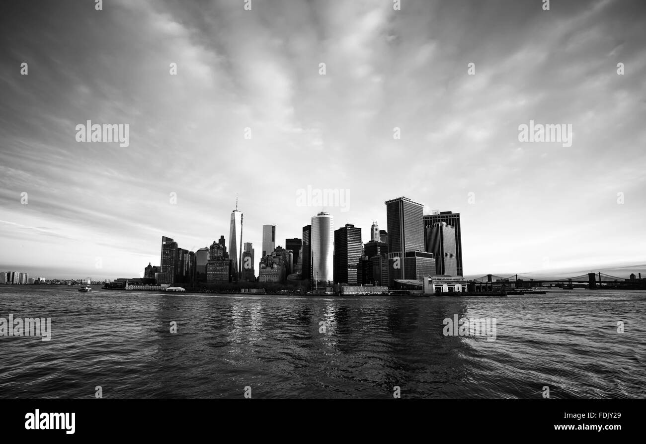 Skyline di Manhattan, New York, Stati Uniti Foto Stock