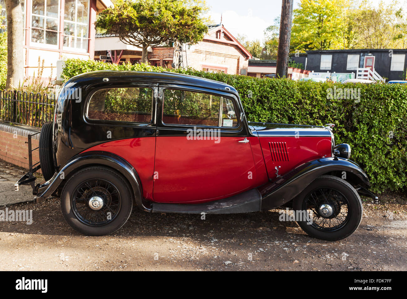 Vetture al vecchio veterano rally Foto Stock