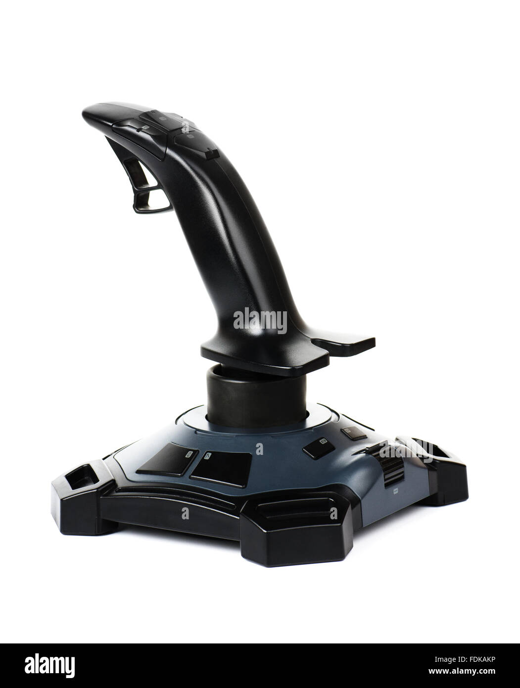 Joystick su sfondo bianco Foto Stock