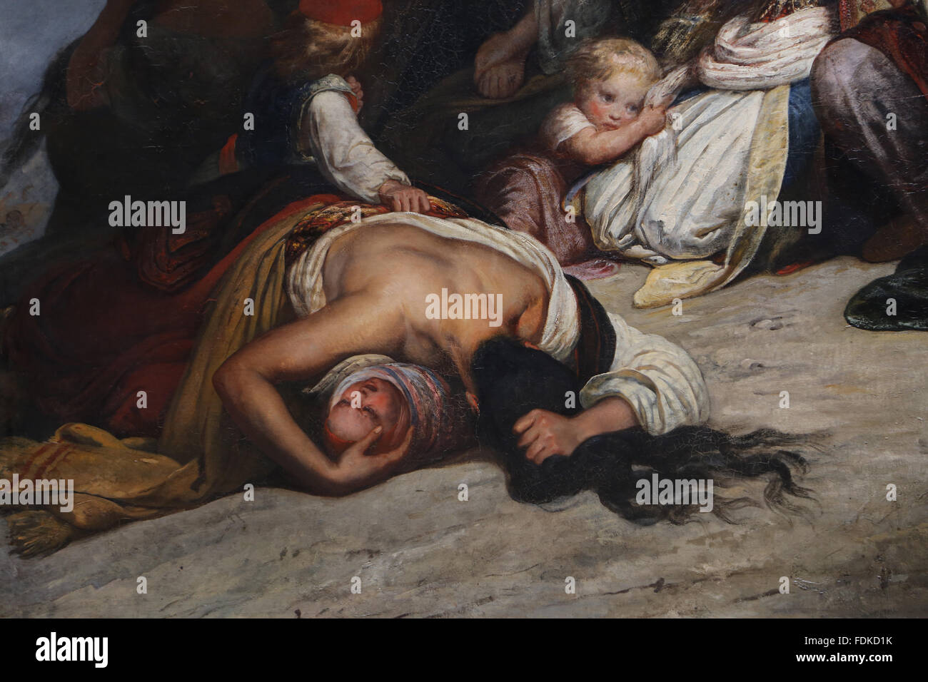 Le donne souliotes,1827. Da Ary Scheffer (1795-1858). Il suicidio eroico di Souliote donne. Guerre Souliote 1803. Foto Stock