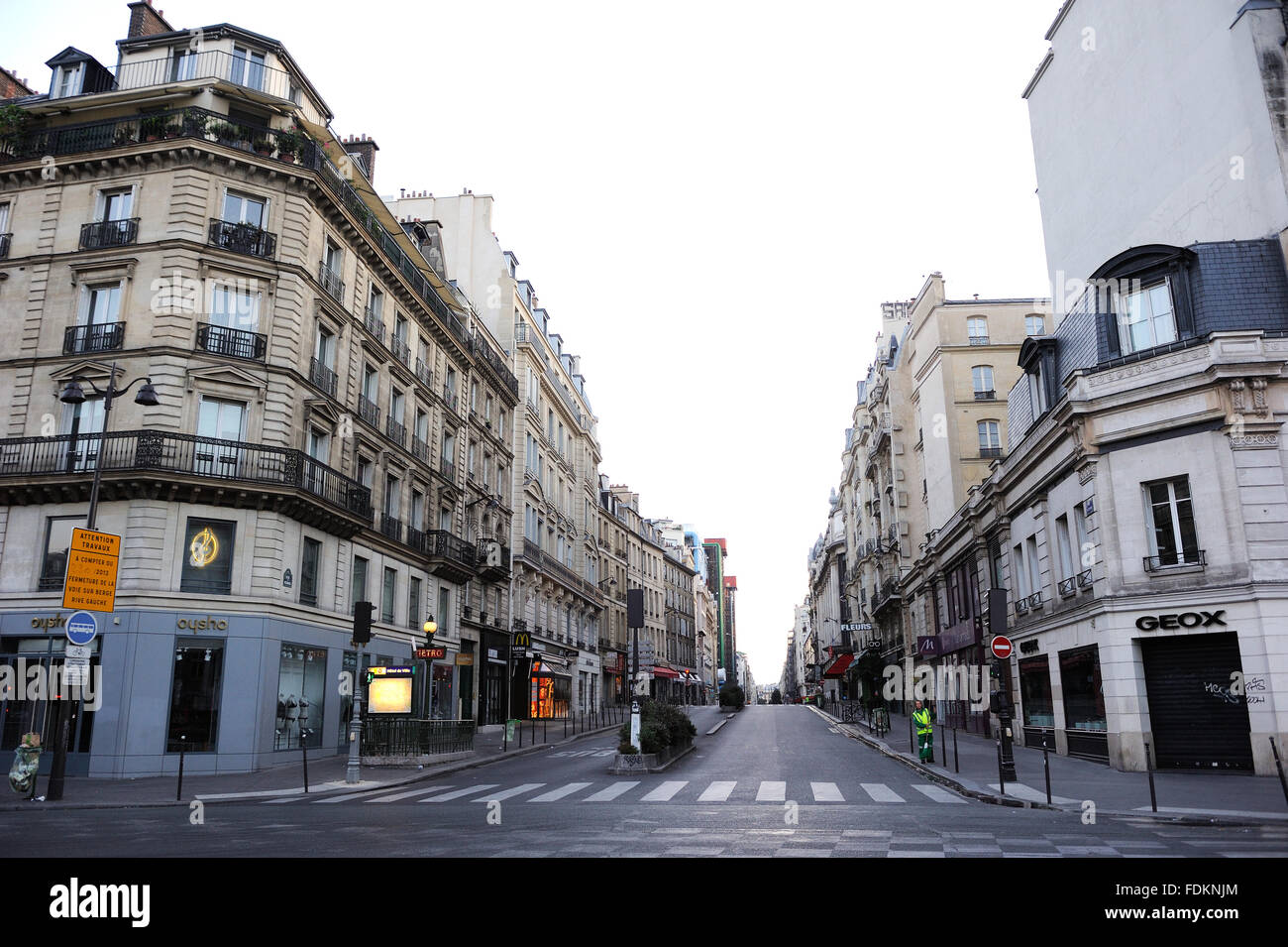 Vuoto Parigi - 15/08/2013 - Francia / Ile-de-France (Regione) / Parigi - deserte le strade di Parigi a Ferragosto, un national d Foto Stock