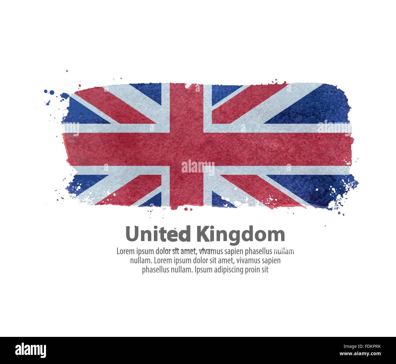 Regno Unito Bandiera Illustrazione Vettoriale
