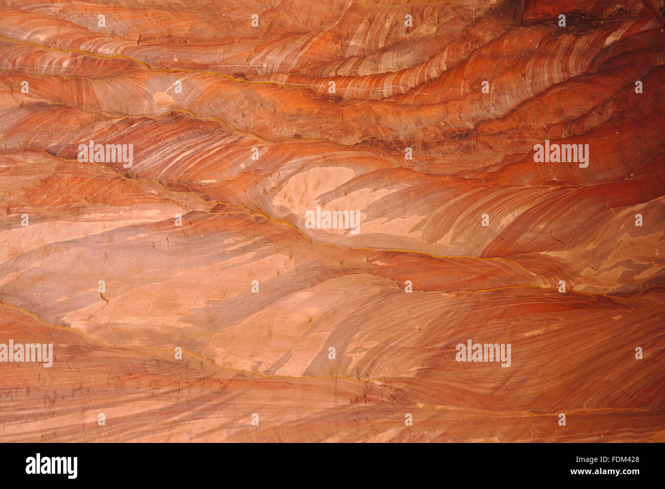 Arenaria colorata in Petra, Giordania Foto Stock