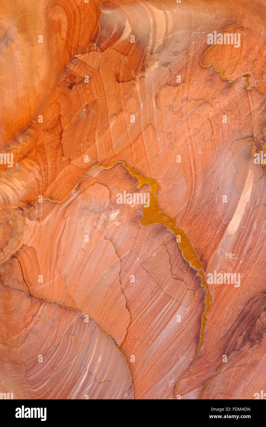 Arenaria colorata in Petra, Giordania Foto Stock