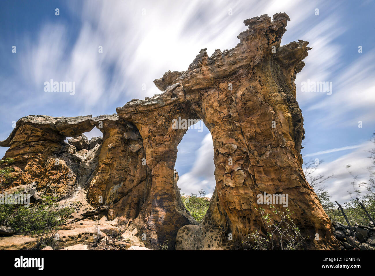 La pietra piccola chiesa - Parco Nazionale Catimbau Foto Stock