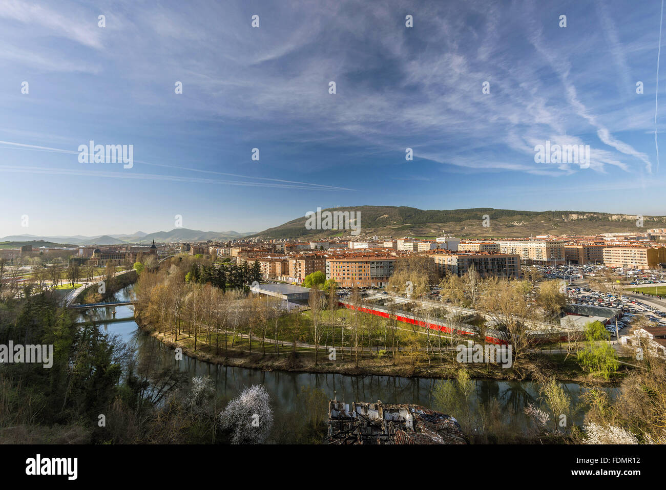 Il centro storico nel nord della Spagna Foto Stock