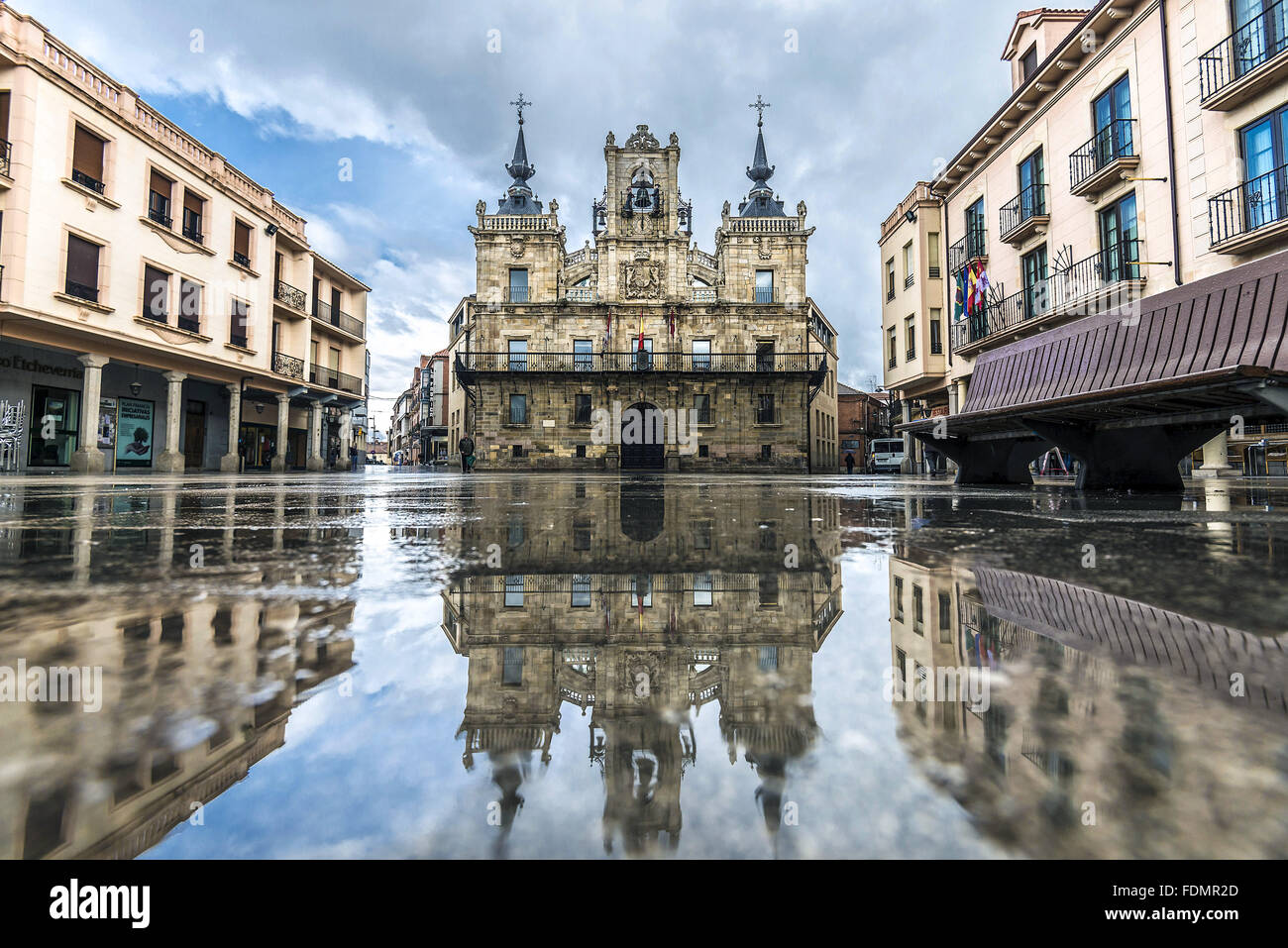 La costruzione del Ayuntamiento - Prefettura - costruzione 1675 in stile barocco Foto Stock
