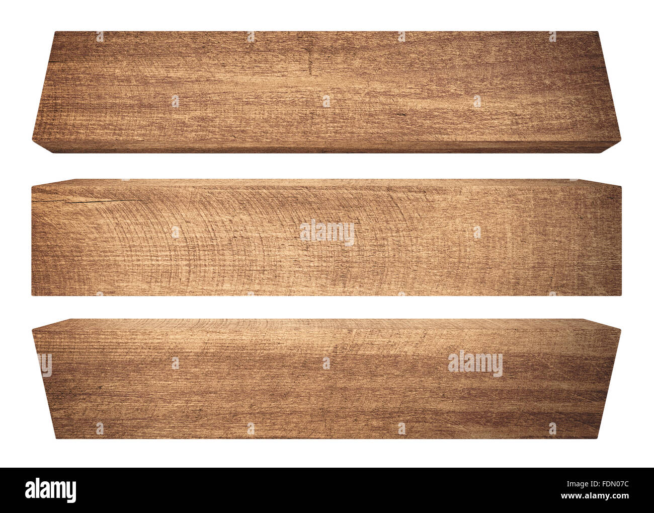 Il legno vecchio plank isolati su sfondo bianco Foto Stock Il legno vecchio plank isolati su sfondo bianco Foto Stock