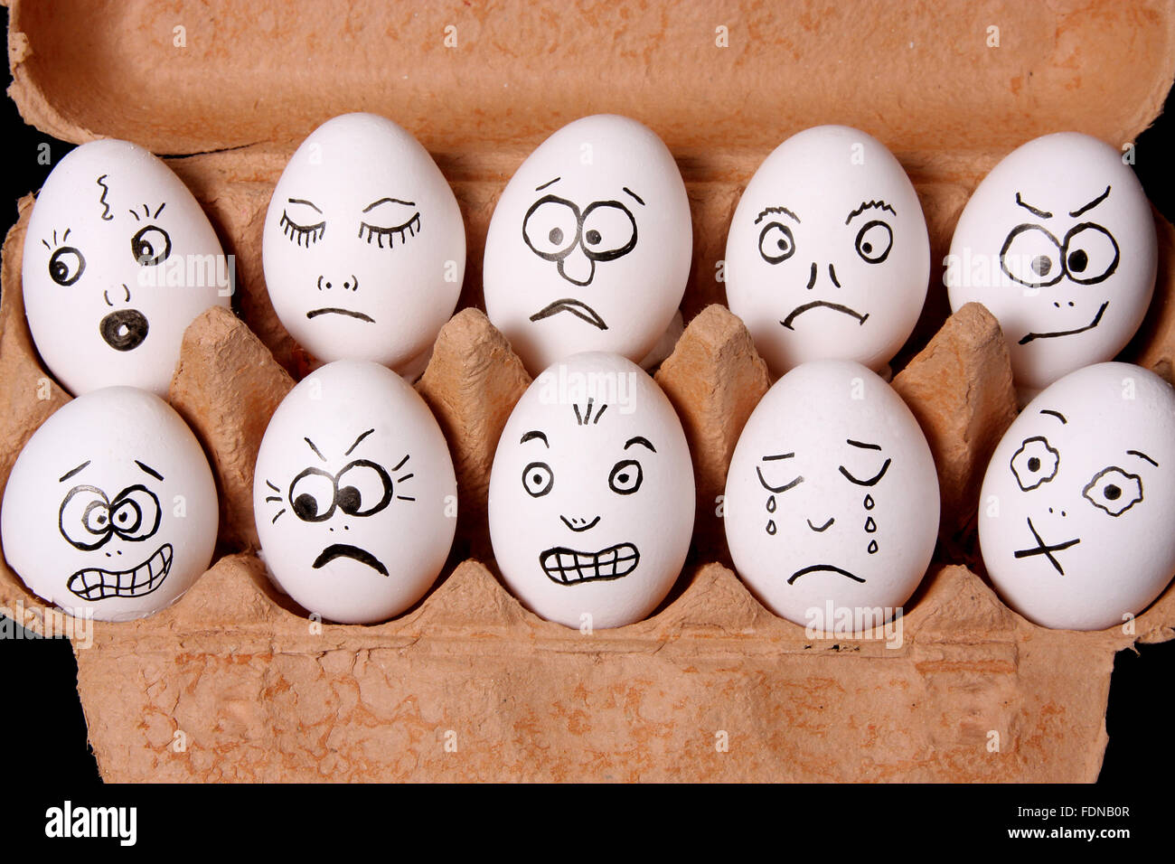 L'uovo,umorismo,bizzarro,l'emozione Foto Stock