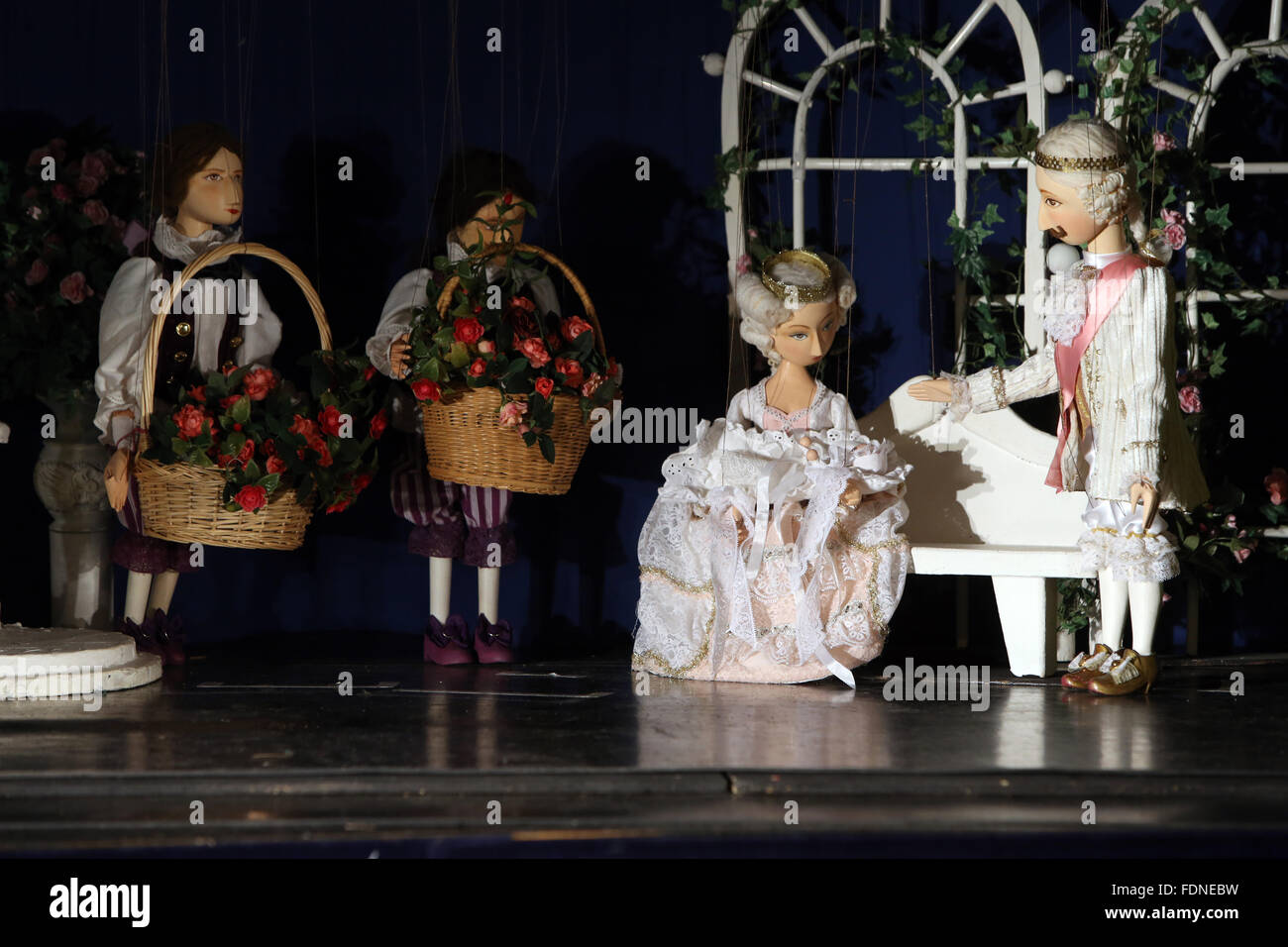 Zuerich, Svizzera, spettacoli di burattini Foto Stock