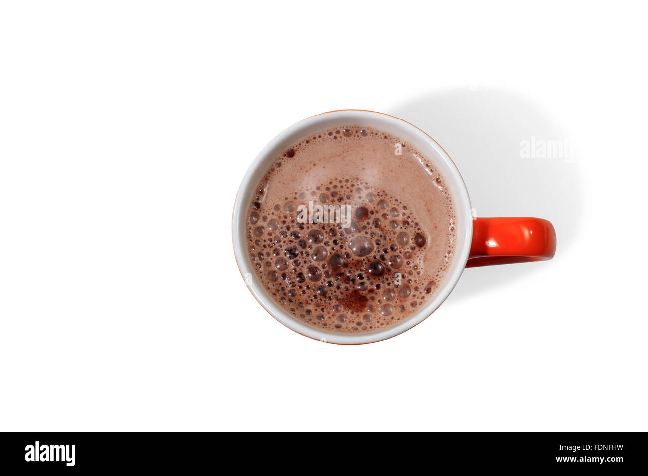 Studio shot di una tazza di cioccolata calda Foto Stock