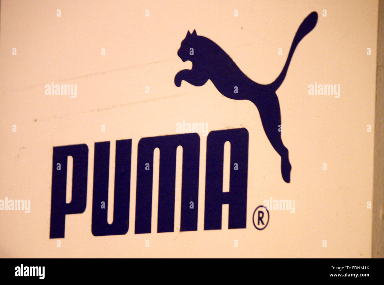 Markenname: 'Puma', Berlino. Foto Stock