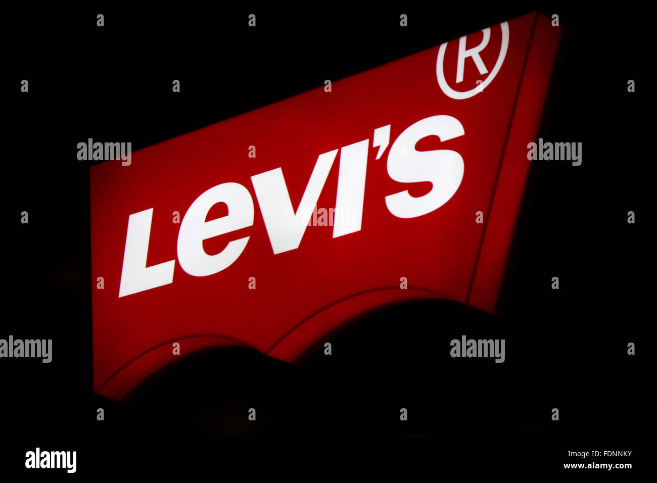 Markenname: 'Levis', Berlino. Foto Stock