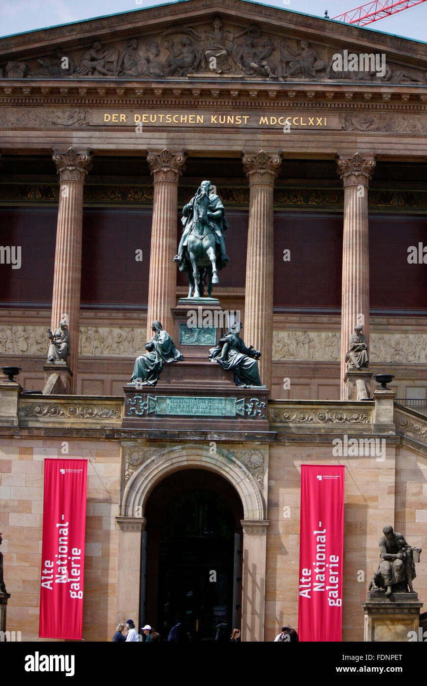 Alte Nationalgalerie, Museumsinsel, Berlin-Mitte. Foto Stock