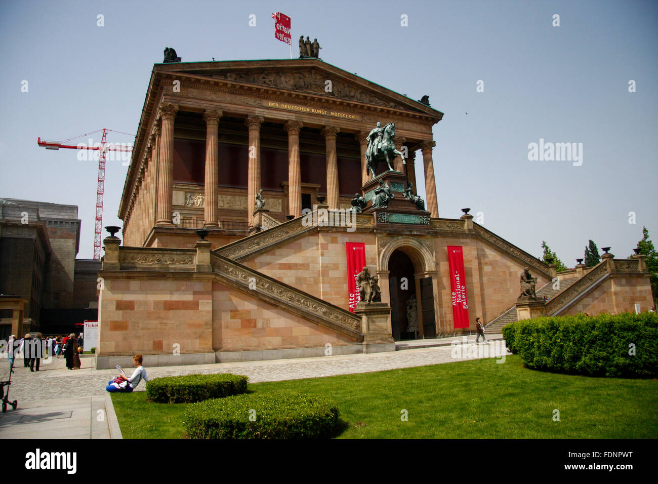 Alte Nationalgalerie, Museumsinsel, Berlin-Mitte. Foto Stock