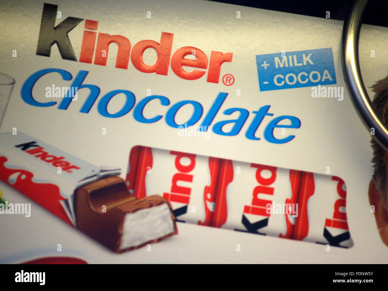 Markenname: "Kinder cioccolato", Berlino. Foto Stock