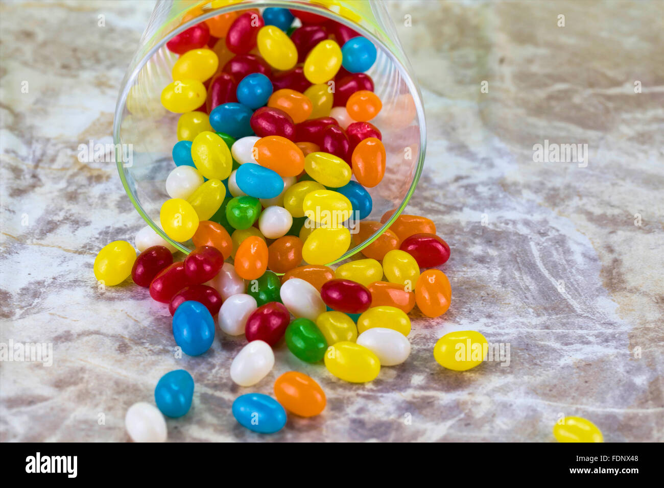 Un assortimento di Jelly Beans Foto Stock