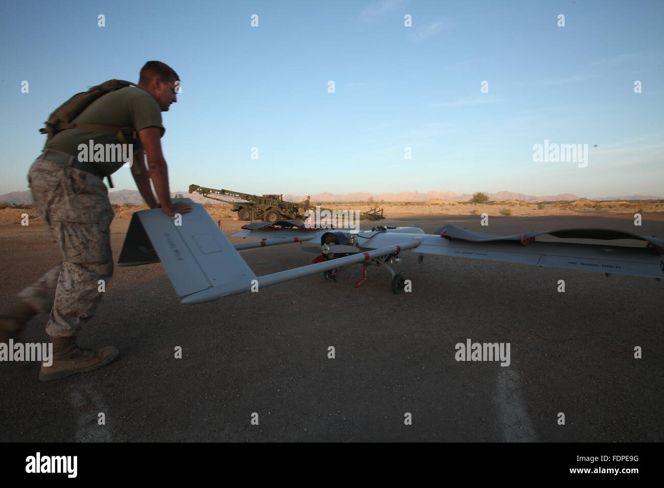 I militari USA veicoli aerei senza equipaggio - UAV - o come più comunemente noto - fuchi. Foto Stock
