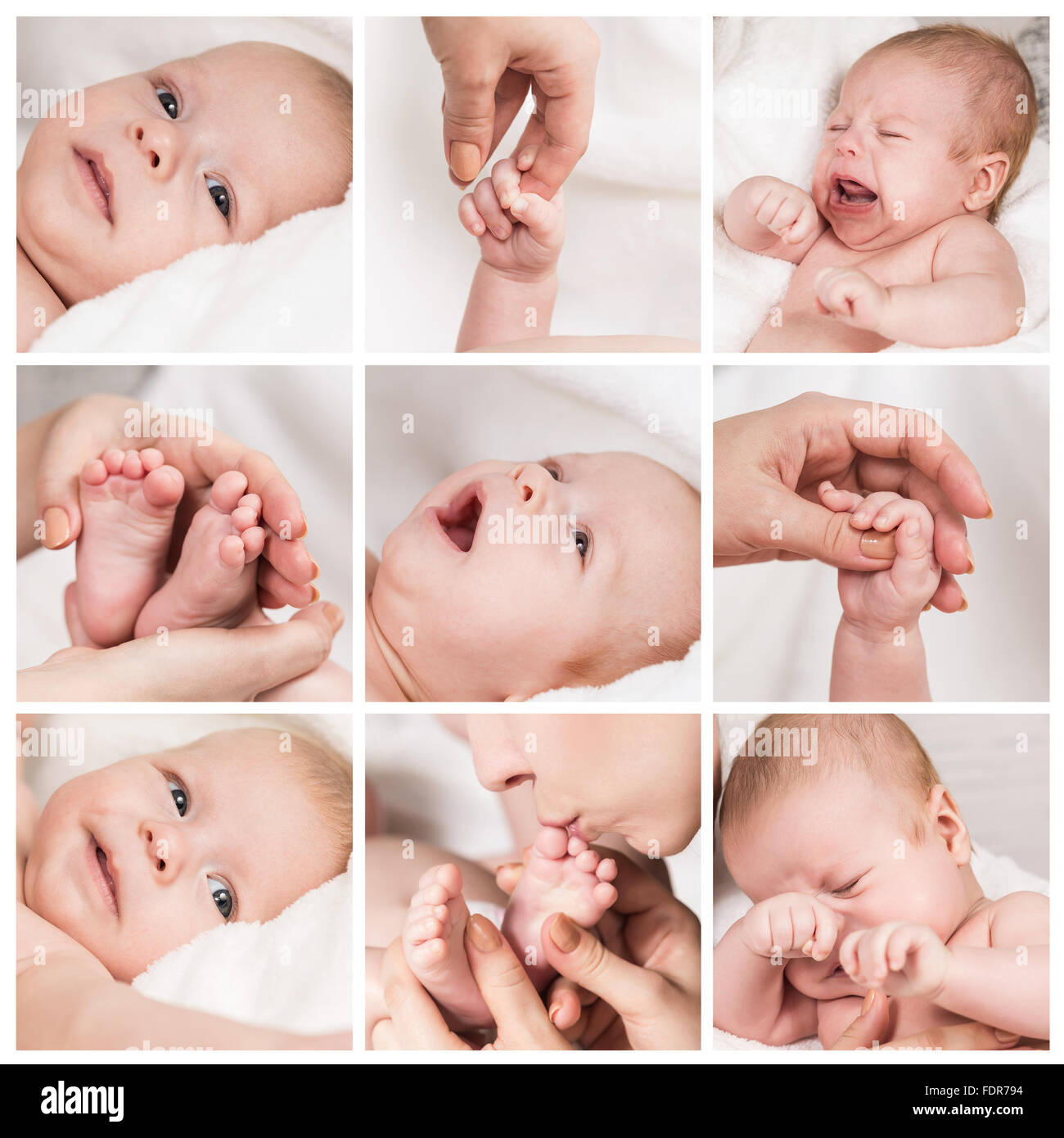 New Born Baby composizione Foto Stock