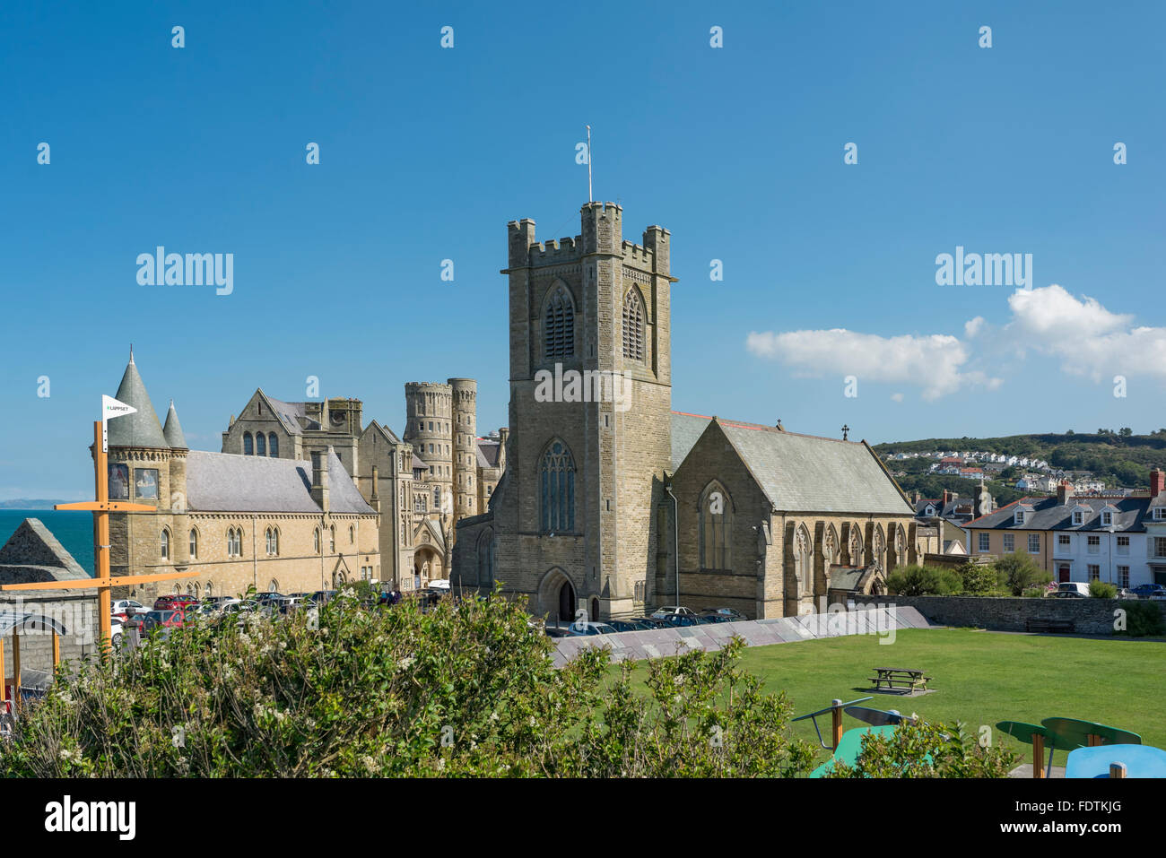 La Chiesa di San Michele, Aberystwyth. Foto Stock