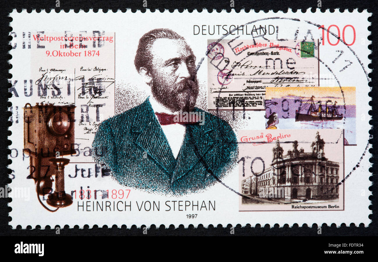Il tedesco francobollo Foto Stock