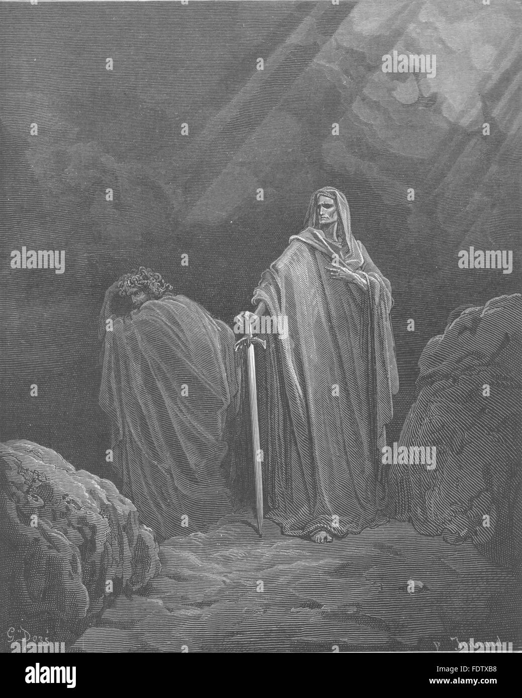 MILTON Paradiso Perduto: questo detto, hanno entrambi li betook diversi modi, c1886 Foto Stock