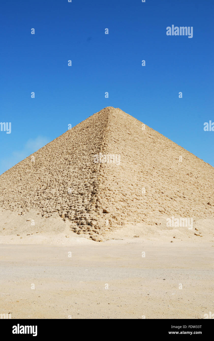 La Piramide Rossa di Snofru / Sneferu / Sneferu, Dashur, Egitto Foto Stock