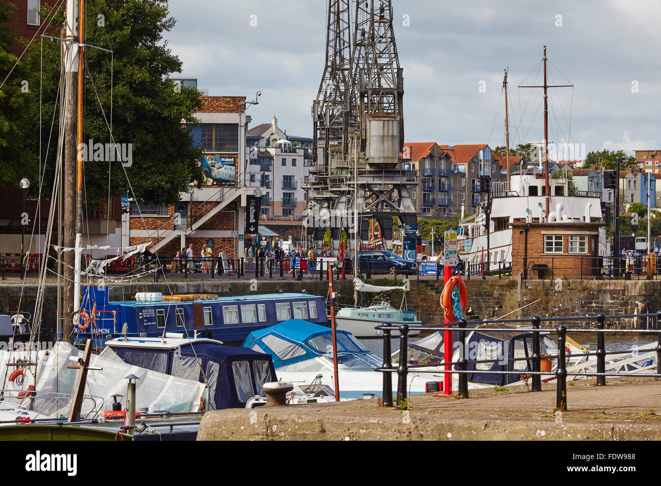 Il dock, bristol, Gran Bretagna. Foto Stock
