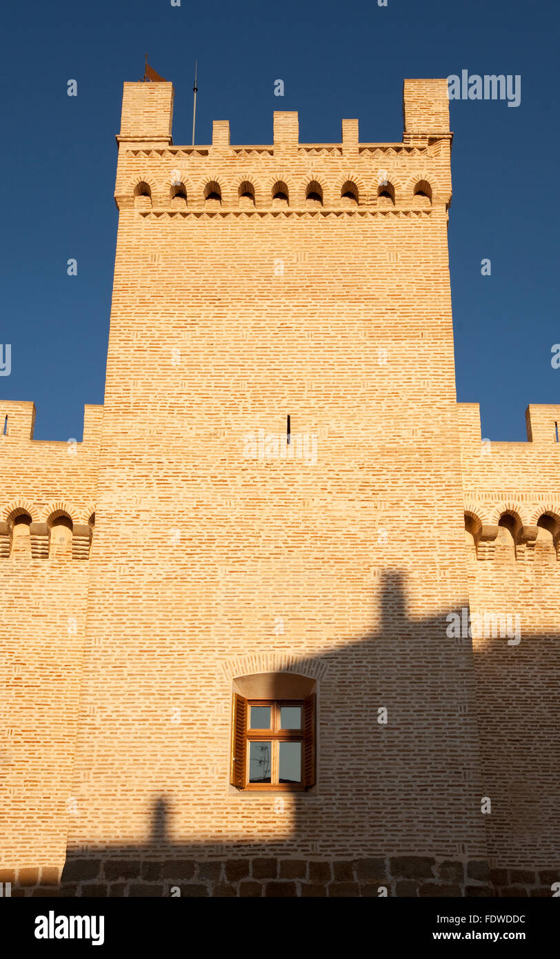 Castello di Marcilla, in Navarra. Spagna Foto Stock