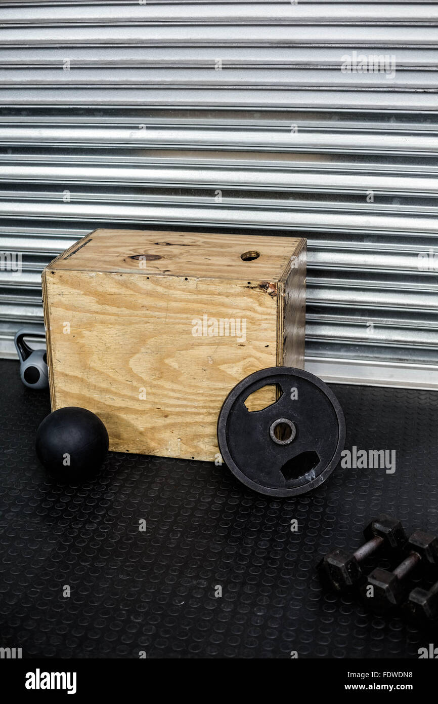 Attrezzature per esercizi in studio Foto Stock