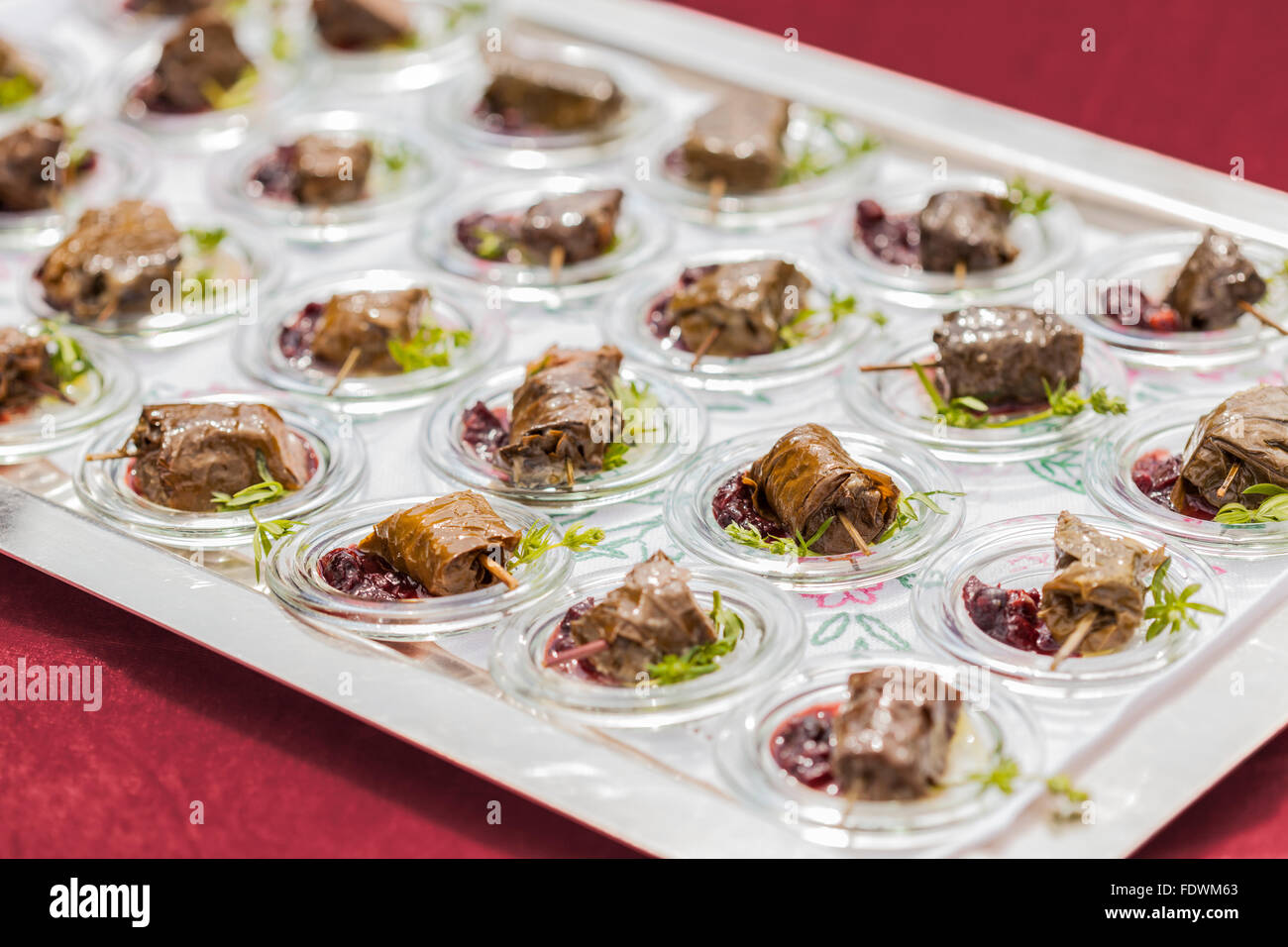 Special Gourmet antipasti finger food alla celebrazione Foto Stock