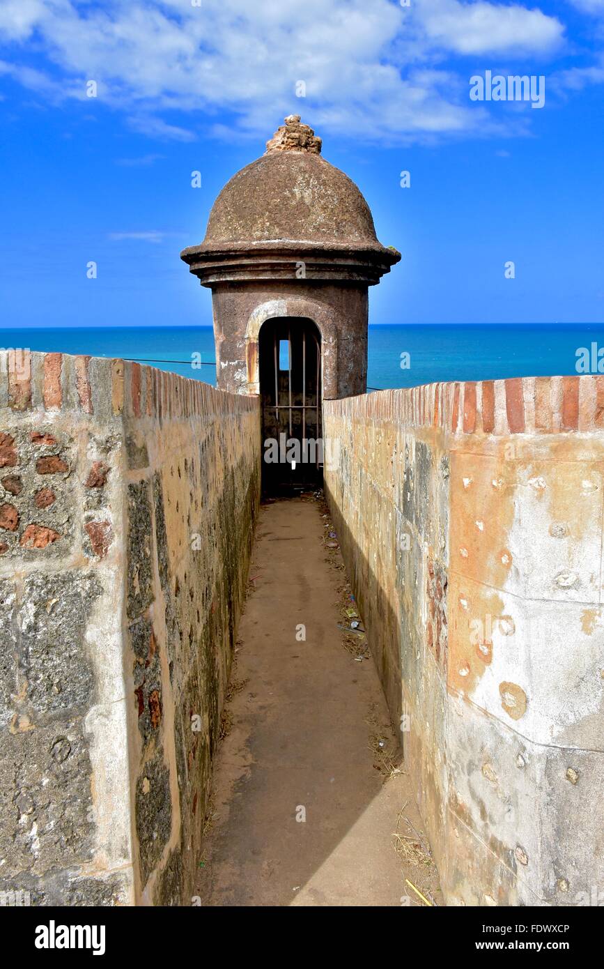 Castillo San Felipe del Morro nella vecchia San Juan, Puerto Rico Foto Stock